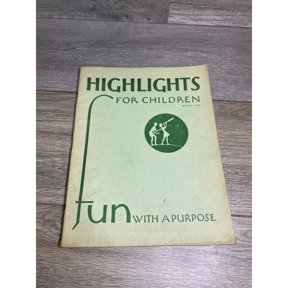 Vintage Highlights for Children Magazine March 1950 Fun with  Purpose Vol 5 No 3